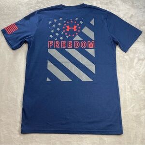 Under Armour Freedom Flag Loose Fit Heatgear Shirt Men's Sz M